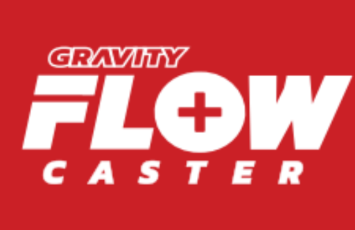 gravity flow caster red cropped